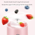 Miniatyrbillede 4 af 5: Bærbar Blender, 500ml Personlig Mini Flaske Blender Rejse Juicer Cup Mixer, Smoothie Blender Maker USB Genopladelig Rejse Håndholdt Frugt Juicer f