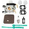 Pikkukuva 1 / 4: Stihl FS55 FS38 FS45 FS46 FS55C FC55 FS74 FS75 FS76 FS80 KM85 kaasutin ilmansuodattimella polttoaineletkulla raivaussahaan