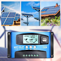 Miniatyrbillede 2 af 5: 30A MPPT Solar Charge Controller 12V/24V Auto Fokus Overvågning Solpanel Regulator med LCD Display Dobbelt USB Port