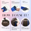 Miniatyrbilde 3 av 5: Rett hår extensions for kvinner, fargerike clip in extensions for jenter, 24 stykker i 4 farger.