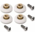 Miniatyrbillede 5 af 5: Sæt med 4 ekstra hjul til skydedør til brusekabine med M6 diameter 20 mm skrue