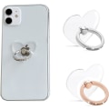 Miniatyrbild 1 av 5: Mobiltelefon Ringhållare, 2 st Telefonhållare, 360 Graders Rotation Hjärta med Diamant Telefon Ringhållare Stativ, för Olika Mobila Smartphones (Si