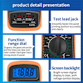 Miniatyrbilde 4 av 5: Multimeter, Ohmmeter og Amperemeter Digitalt Multimeter XL830L 2000 Teller Mini Multimeter Batteritester Strøm Spenning AC DC Motstand Summer