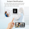 Miniatyrbilde 3 av 5: Tuya Smart Trådløs Video Ringeklokke HD Bevegelsesdeteksjon PIR Alarm IR Sikkerhetsdør Wi-Fi For Leilighet