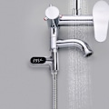 Miniatyrbillede 3 af 5: LED brusebadstermometer, Phe digitalt termometer 0-100 ° C, med 360 ° roterende termometer, LED vandmåler, brusevandstermometer til ældre barn