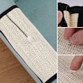 Miniatyrbillede 4 af 4: Katte kradsemåtte til tæpper, horisontal kradsemåtte, anti-tab horisontal og vertikal kattekradser, til væg og hjørne, beskytter møbler og sofaer, (30