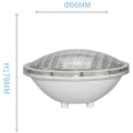 Miniatyrbillede 2 af 5: PAR56 LED Pool Light, 18W IP68 Vandtæt Pool Spot Light, LED Nedsænkelig Pool Projektør, 1800lm, 120° Strålevinkel, IP68 Vandtæt, 12V DC/AC，