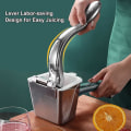 Miniatyrbilde 2 av 3: Sitronspresser Manuell Juicer Rustfritt Stål Limepresser Heavy Duty Ergonomisk Håndtak Arbeidsbesparende Sitruspresser