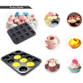 Miniatyrbilde 3 av 5: 1 stk rund panne, gigantisk 12 hulrom kakeform, muffinsform, muffinsform, cupcakes, brownies, dessert, godteri