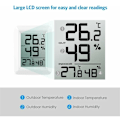 Miniatyrbillede 2 af 5: Indendørs og udendørs termometer, forbundet termometer med trådløs udendørs sensor, digitalt termometer hygrometer med stort LCD-display, ℃/℉ kontakt,