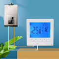 Miniatyrbild 2 av 4: Programmerbar digital termostat för hemmet, intelligent temperaturkontroller, gasboilertermostat, LCD-väggtermostat
