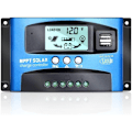 Miniatyrbillede 1 af 5: 30A MPPT Solar Charge Controller 12V/24V Auto Fokus Overvågning Solpanel Regulator med LCD Display Dobbelt USB Port