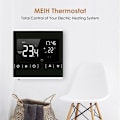 Miniatyrbilde 2 av 5: Intelligent LCD berøringsskjerm intelligent termostat for programmerbart elektrisk gulvvarmesystem AC 85-250V termoregulator temperaturkontroller