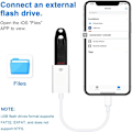 Miniatyrbild 4 av 5: USB-adapter för iPhone USB till OTG Lightning till USB-kabeladapter