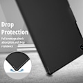 Pikkukuva 5 / 5: (Musta) Samsung Galaxy Tab A8 10.5-tuumainen 2021 Silikoni Tablet-kotelo (SM-X205N/X200N), ultraohut kuori, PU-nahkakotelo pidikefunktiolla, sopiva