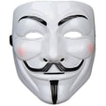 Miniatyrbilde 5 av 5: V for Vendetta-maske, Anonymous Guy Fawkes Halloween-maske - Hacker-maske
