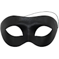 Miniatyrbillede 5 af 5: Sort maske til maskerade, Halloween-masker til maskerade, sort mardi gras-maske specielt til kostume, venetiansk fest