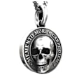 Pikkukuva 1 / 5: Goohopsun Memento Mori -kaulakoru Carpe Diem -riipus 3D-kallokaulakoru miehille, syntymäpäivän erikoismuistokaulakoru