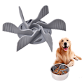 Miniatyrbillede 1 af 4: Langsomt foder til hunde, indsats til hundeskål [19 blæksprutte-sugekopper] Super fast hundeskål til langsom spisning [kan skæres til] til store og mellemstore hunde, kompatibel med
