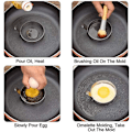 Miniatyrbillede 3 af 5: 4 stk. rustfrit omeletform i rustfrit stål til madlavning af spejlæg/pandekager/omeletter og mere, non-stick belægning, fødevaregodkendt rustfrit stål