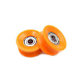 Pikkukuva 3 / 4: Pakkaus, jossa 5 kpl 6 x 30 x 13 mm kuulalaakeroidut U-urapyörät - Oranssi