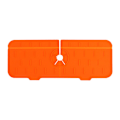 Miniatyrbillede 1 af 5: Draonting måtte til vandhanegreb (orange), silikone vandhanemåtte til vask, tørremåtte, køkken, badeværelse, spisestue multifunktionel tørremåtte