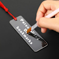 Miniatyrbilde 3 av 5: Parti med 30 stk. transparente akrylside, 12 x 3,2 cm Jomfru DIY bokmerker Side med fargerike dusker for studentlærere gave lesere