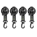 Miniatyrbild 1 av 5: 4-pack Utomhus Sugkoppsankare Fästkrokar Bind Campingtält Som Bilsidessolskydd Pooltält Tältfästkrokar Universal Orange
