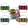 Miniatyrbild 3 av 5: 5 x 0,28 TUM Mini Digital Voltmeter med 7-LED Display 2,5V-30V, Visar spänning, spänningsmätningsmodul kompatibel med Arduino inklusive en e-