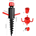 Miniatyrbillede 3 af 3: Strandparasolholder, Vindsikkert Stativ Sandforankring