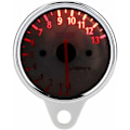 Pikkukuva 2 / 5: Moottoripyörän kierroslukumittari, 12V yleiskäyttöinen moottoripyörän LED-kierroslukumittari, 13000 RPM elektroninen kierroslukumittari