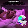 Miniatyrbilde 3 av 4: Trådløs lader Ambient Light Bluetooth-høyttaler Trådløs lader Sengelampe med trådløs lading Fargeskiftende bordlampe