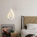 Miniatyrbillede 3 af 4: LED indendørs væglampe, 10W moderne væglampe, flammeformet væg natlys 3000K varmt hvidt til køkken trappe soveværelse korridor, 220V IP20