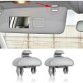 Miniatyrbillede 1 af 5: 2 stk. solskærm klips til bil med clips til Au-di A1 A3 A4 A5 Q3 Q5 8U0857562A 8E0857563A A7 B6 B7 B8 S4 S5 Grå