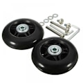 Miniatyrbillede 2 af 5: 2 stk. Bagagehjul - Udskiftningshjul med leje - 6024mm - Sort