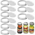 Miniatyrbilde 1 av 5: 9 stk Mason Jar Lids, Split Type Lids, Canning Lids, Jar Lids, Leak Proof Mason Jar Lids, for Most Mason Jar(70mm)