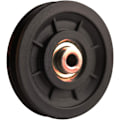 Pikkukuva 5 / 5: 4 kpl 90 mm laakeri nylon-hihnapyörä, painonnostohihnapyörä, universaali pyörä kaapelikoneille, kuntosalilaitteille, autotallin oville, liukuoville