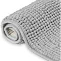 Miniatyrbillede 1 af 5: Skridsikker Chenille Bademåtte, 40 x 60 cm Absorberende Badeværelsestæppe, Chenille Mikrofiber Badeværelsestæppe, Maskinvaskbar Gulvmåtte, til Badeværelse, Brusebad, Badekar
