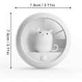 Miniatyrbillede 2 af 5: Cutton natlampe med støtte, genopladelig, variabel intensitet, bærbar hvid væglampe til soveværelse, korridor, trapper