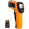 Miniatyrbild 1 av 5: Infraröd termometer, Laser kontakt Infraröd termometer från -50 ° C till 400 ° C, bakgrundsbelyst LCD-skärm (ej för människor)