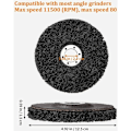 Miniatyrbillede 2 af 5: 5 stk. slibeskive, 125 x 22 mm, slibeskive til vinkelsliber, CSD slibende rengøringsskive grove rengøringsskiver til fjernelse af rust fra maling
