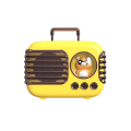 Miniatyrbillede 1 af 3: Kreativ retro bagage trådløs bluetooth højttaler mini bærbar mobiltelefon subwoofer udendørs lille lyd gul