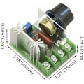 Pikkukuva 3 / 5: 3kpl AC 110V-220V 2000W SCR Suuritehoinen Elektroninen Jännitteensäädin Moduuli Moottorin Nopeudensäädin 25A Erittäin Pieni LED Himmennin Nopeudensäätönupilla