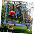 Miniatyrbilde 4 av 5: Basketballkurv for trampoline Basketballkurv trampoline basketball basketballtilbehør basketballstøtte for trampoline rød bomull rød bomull