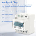 Miniatyrbild 3 av 5: Tuya Intelligent WiFi 4P Elmätare för DIN-skena, multi-energi strömövervakare fjärrkontroll via mobilapplikation