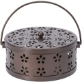 Miniatyrbillede 1 af 4: Spiralholder Retro Bærbar Røgelsebrænder (bronze)
