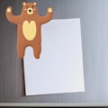 Pikkukuva 4 / 5: Magneettinen jääkaapin koukku - Söpö jääkaapin tarra Magneettiset koukut Söpö ruskea karhu tai panda avaimenpidike, Monipuoliset joustavat koukut hanskoille, avaimille, kylpyhuoneeseen