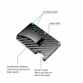 Miniatyrbillede 3 af 5: RFID-blokerende Minimalistisk Ridge Tegnebog i Kulfiber til Mænds Forlomme