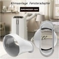 Miniatyrbilde 5 av 5: 1 stk. 15 cm vindushosadapter for klimaanlegg, vindusadapter, vindusplate-rørkobling, vindusglidelåssett, røradapter, mobil klimaanlegg.