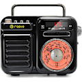 Pikkukuva 1 / 5: Kannettava Radio Aurinkoladauksella 2000mAh Bluetooth-kaiutin